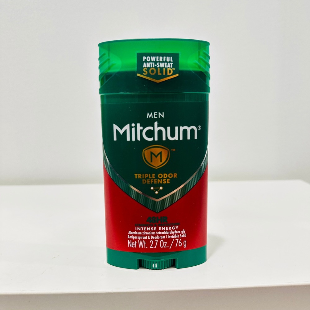 Mitchum Men Triple Odor Defense Intense Energy Invisible Solid Deodorant 2.7oz